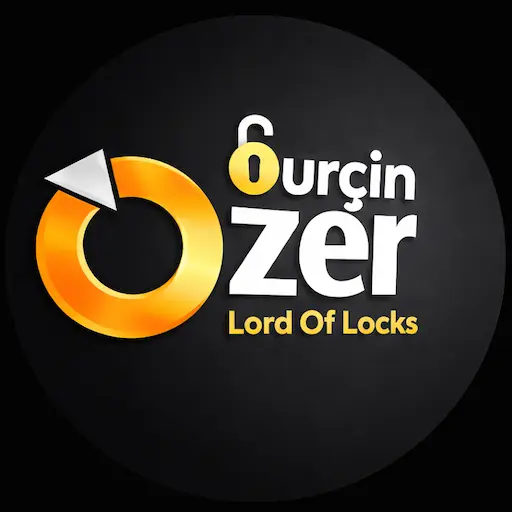 Erdemli oto anahtarcı Burçin Özer Lord Of Locks siyah zemin profesyonel logo